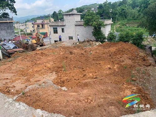 ​世昌街道辦事處進(jìn)行農(nóng)村亂占耕地違法現(xiàn)場拆除工作