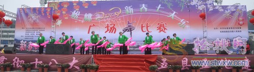 松桃舉行“新春七天樂”廣場(chǎng)舞比賽