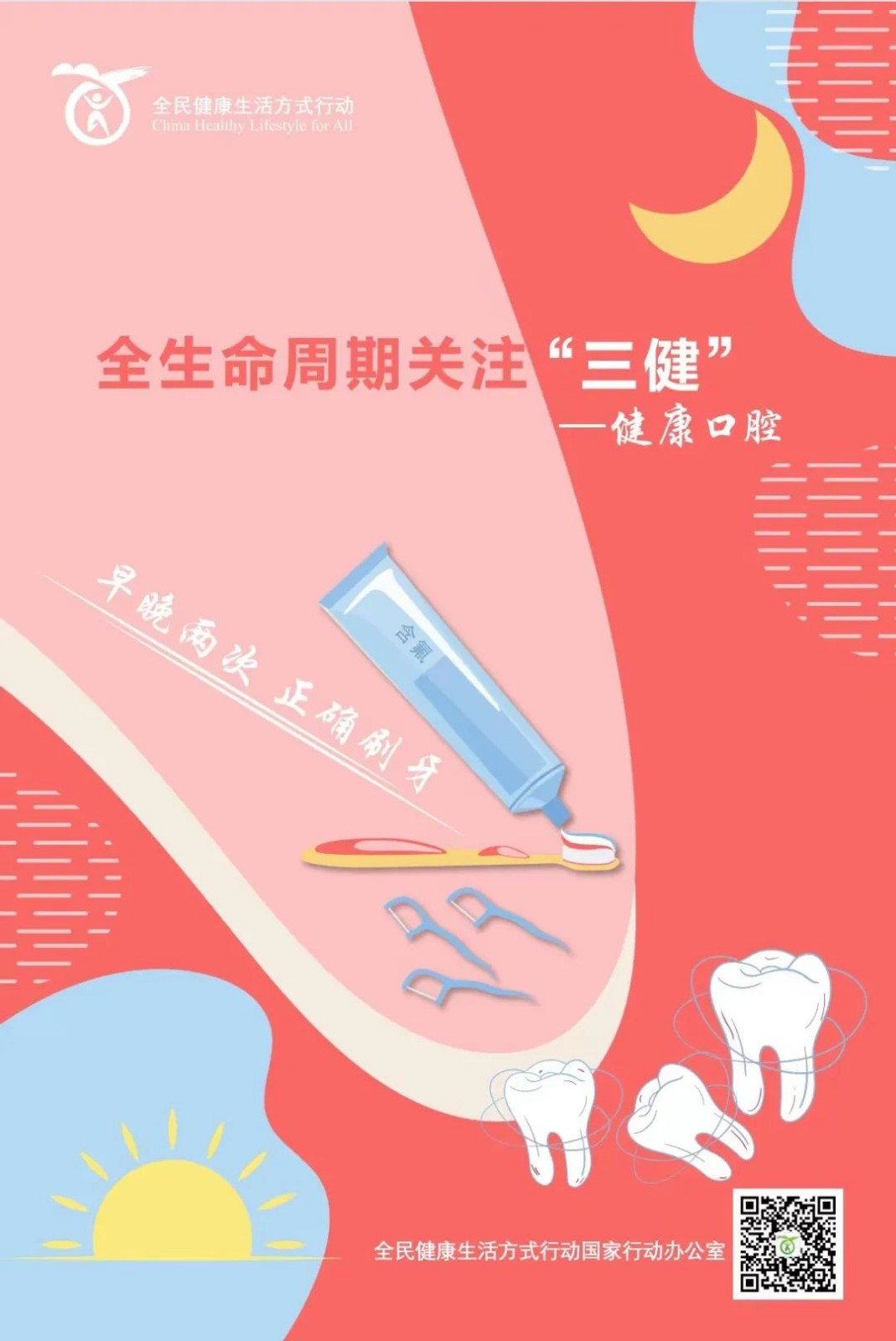 請(qǐng)關(guān)注：全民健康生活方式宣傳海報(bào)來(lái)啦