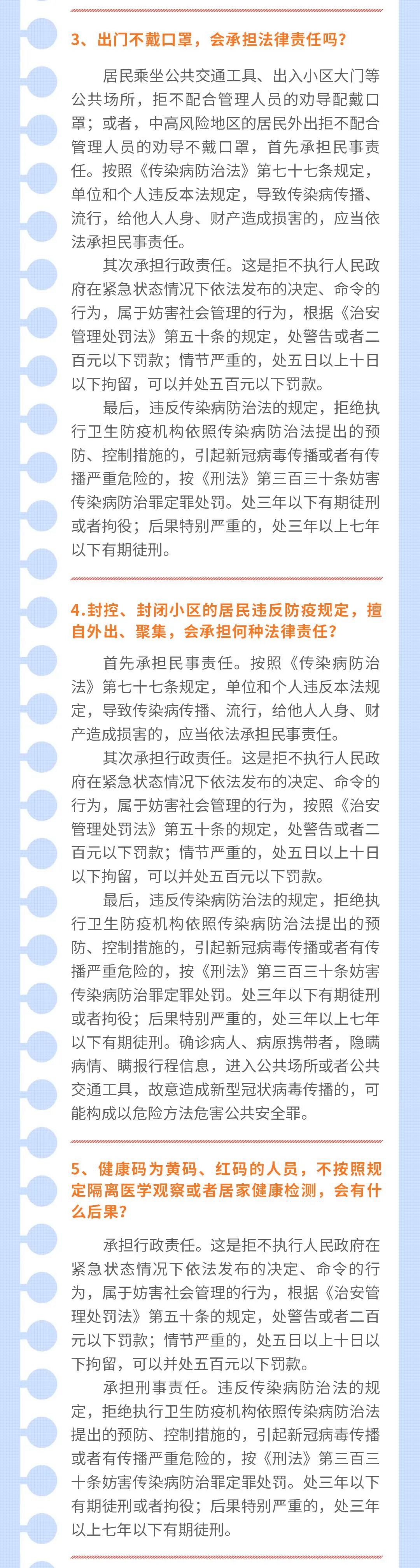 疫情防控期間，這20種行為要承擔法律后果