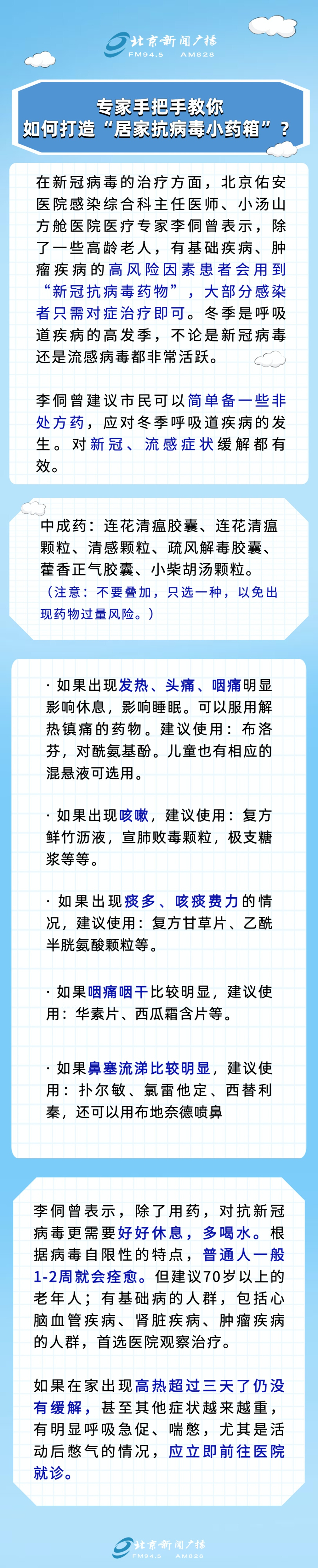 新冠發(fā)病7日圖，居家小藥箱應(yīng)備這些藥