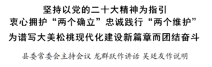 縣委十四屆四次全會召開