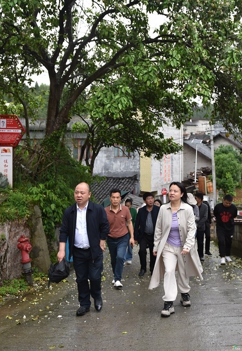 田筑玉到蓼皋街道、長坪鄉(xiāng)、盤信鎮(zhèn)調研
