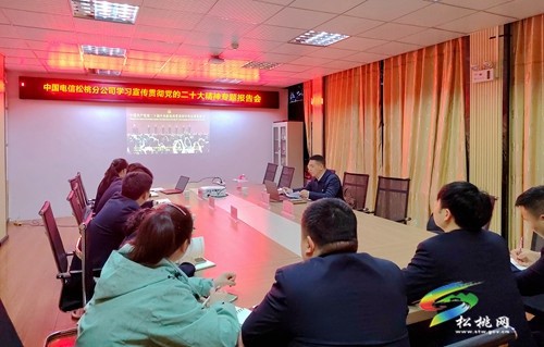 縣委宣講團(tuán)到電信公司宣講黨的二十大精神