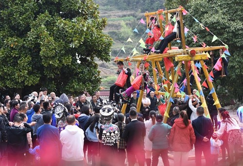 木樹(shù)鎮(zhèn)濫泥村：精彩！黔湘渝同胞歡度 “春社節(jié)”