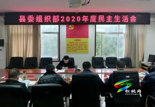 縣委組織部2020年度黨員領(lǐng)導(dǎo)干部民主生活會(huì)召開