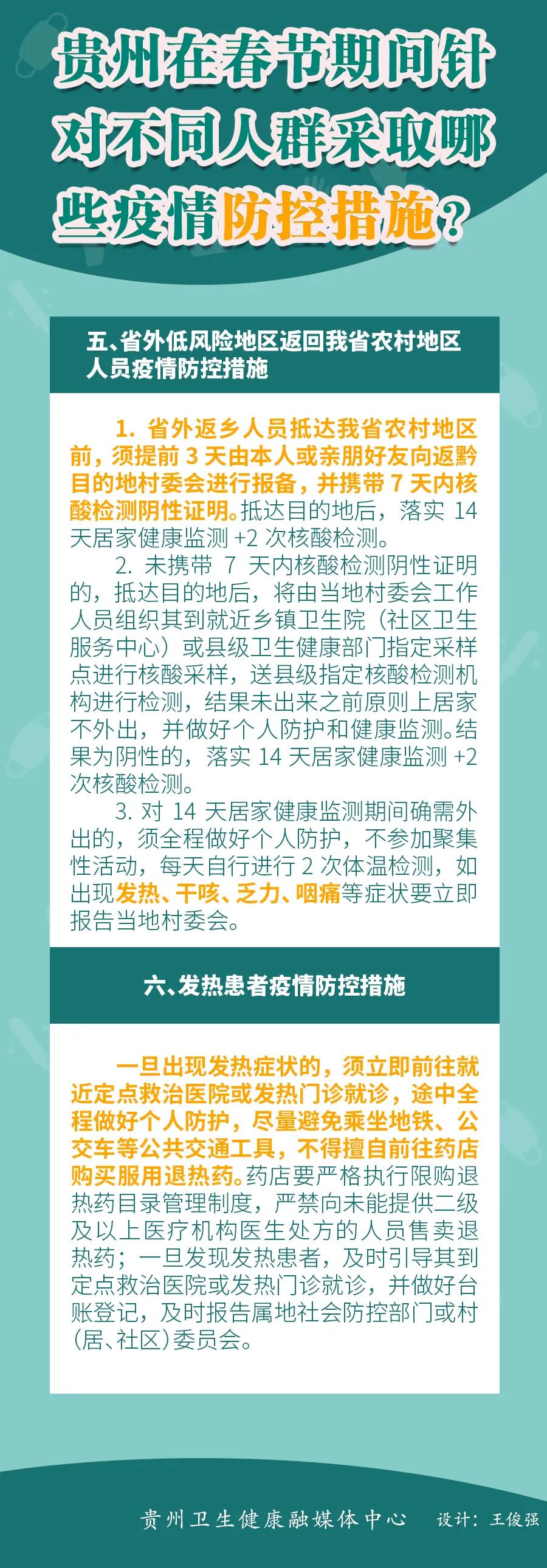 春節(jié)期間，貴州針對(duì)不同人群采取哪些疫情防控措施？