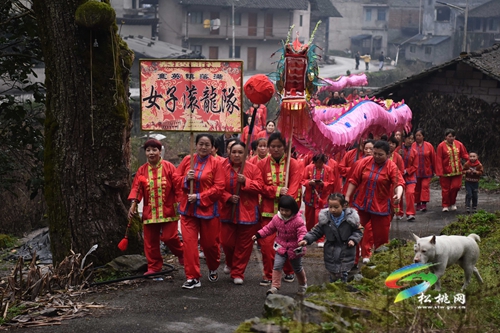 【網(wǎng)絡(luò)中國節(jié)•元宵】寨英鎮(zhèn)落滿村：非遺滾龍迎元宵