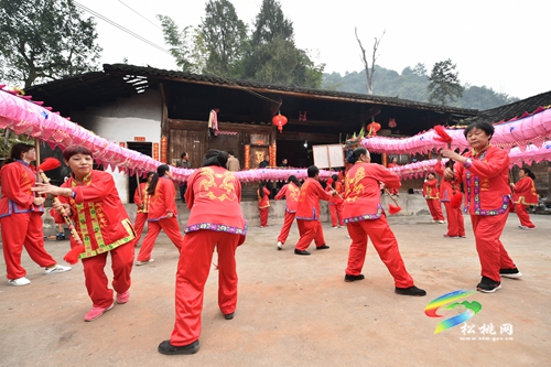 【網(wǎng)絡(luò)中國節(jié)•元宵】寨英鎮(zhèn)落滿村：非遺滾龍迎元宵