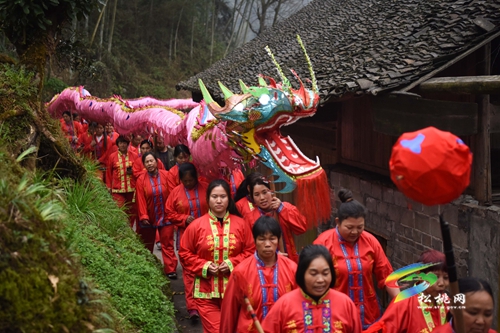 【網(wǎng)絡(luò)中國節(jié)•元宵】寨英鎮(zhèn)落滿村：非遺滾龍迎元宵