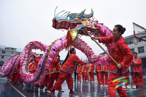 【網(wǎng)絡(luò)中國節(jié)•元宵】寨英鎮(zhèn)落滿村：非遺滾龍迎元宵