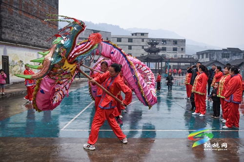 【網(wǎng)絡(luò)中國節(jié)•元宵】寨英鎮(zhèn)落滿村：非遺滾龍迎元宵
