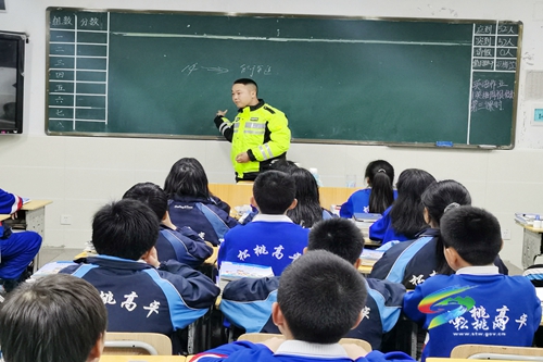 松桃交警大隊開展交通宣傳進校園活動