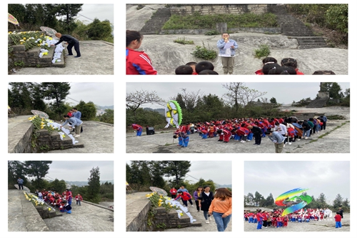 長(zhǎng)興堡鎮(zhèn)幼兒園開展清明節(jié)祭掃烈士墓活動(dòng)