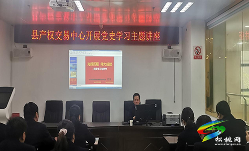 【奮斗百年路 啟航新征程】縣產(chǎn)權(quán)交易中心開展黨史學(xué)習(xí)教育主題講座