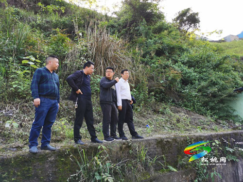 吳廷友到三和錳業(yè)集團(tuán)2#錳渣庫(kù)調(diào)研