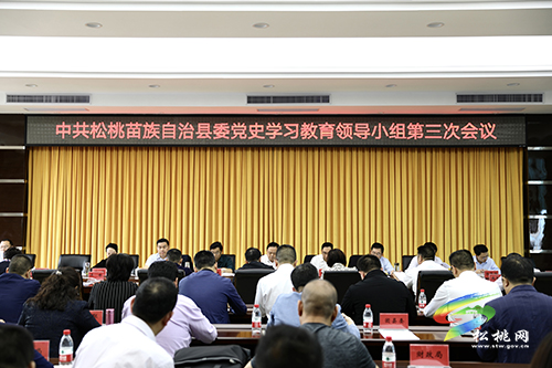 縣委黨史學習教育領導小組第三次會議召開