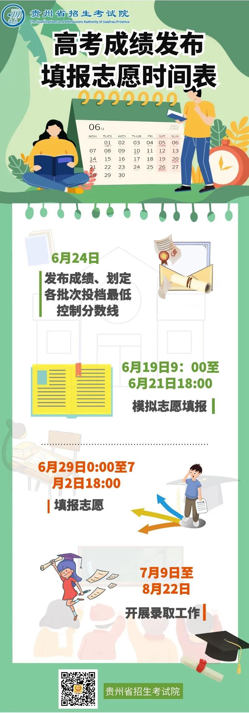 我省高考成績發(fā)布、填報志愿時間表確定