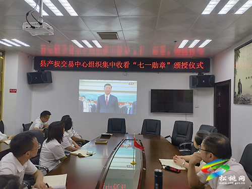 松桃收看慶祝中國共產(chǎn)黨成立100周年“七一勛章”頒授儀式