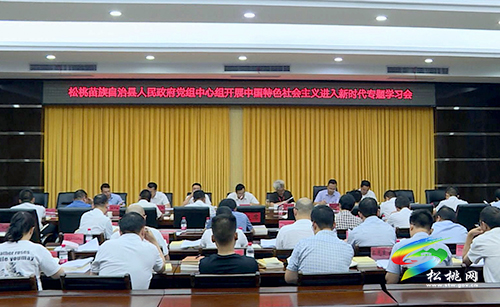 松桃苗族自治縣人民政府黨組中心組開展中國(guó)特色社會(huì)主義進(jìn)入新時(shí)代專題學(xué)習(xí)會(huì)