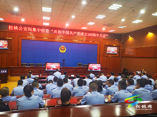 松桃苗族自治縣社會各界收聽收看中國共產(chǎn)黨成立100周年大會
