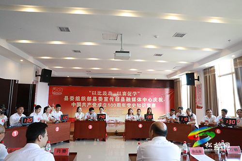 以比鼓勁 以賽促學——縣委組織部縣委宣傳部縣融媒體中心聯(lián)合舉辦黨史知識競賽