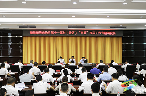 松桃苗族自治縣第十一屆村（社區(qū)）“兩委”換屆工作專題調(diào)度會召開