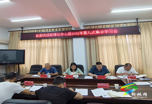 縣委統(tǒng)戰(zhàn)部召開2021年第九次理論中心組學(xué)習(xí)會