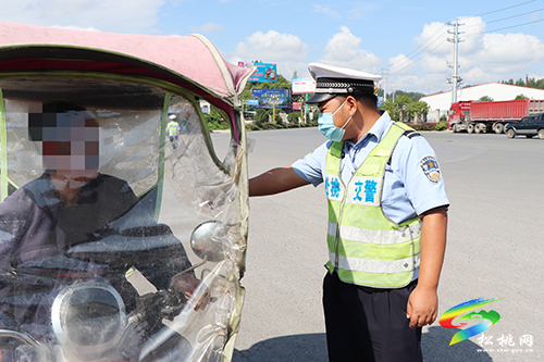 松桃交警大隊開展摩托車、電動摩托車違法專項整治行動