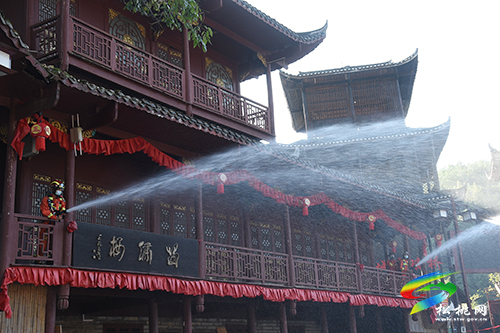 “滅火演練”進景區(qū)，“旅游兩會”安全有保障