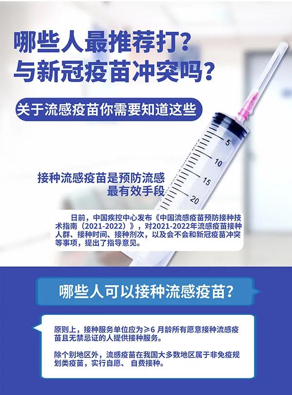 哪些人最推薦打？與新冠疫苗沖突嗎？關于流感疫苗你需要知道這些