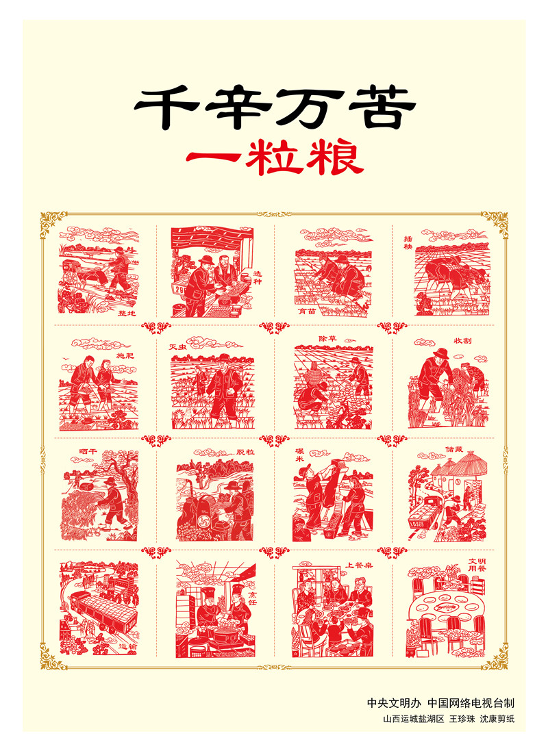 【講文明　樹新風(fēng)】千辛萬苦一粒糧