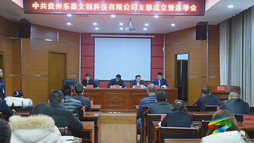 松桃召開中共貴州樂嘉文創(chuàng)科技有限公司支部成立暨選舉會議