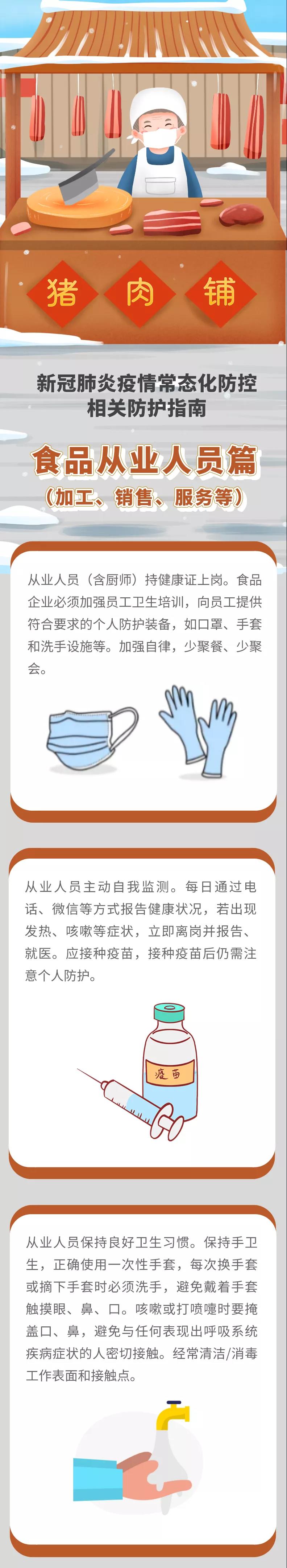 新冠肺炎疫情常態(tài)化防控防護指南之食品從業(yè)人員（加工、銷售、服務(wù)等）篇