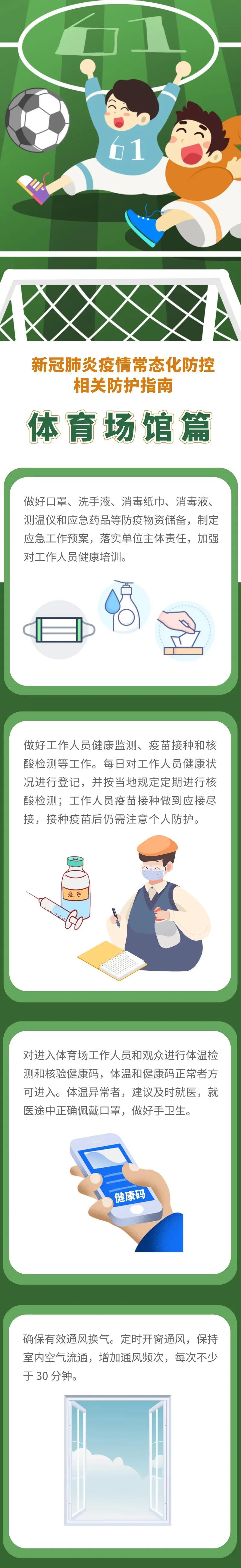 新冠肺炎疫情常態(tài)化防控防護(hù)指南之體育場館篇