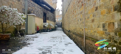 雪景下的古鎮(zhèn)