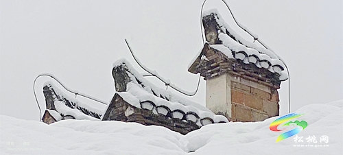 雪景下的古鎮(zhèn)