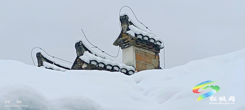 雪景下的古鎮(zhèn)