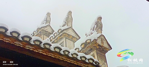 雪景下的古鎮(zhèn)