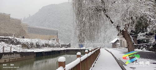 雪景下的古鎮(zhèn)