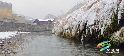 雪景下的古鎮(zhèn)