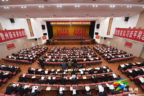 中國共產(chǎn)黨松桃苗族自治縣第十四屆委員會第三次全體會議順利開幕