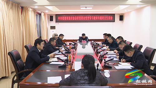 ​中共松桃苗族自治縣委常委會黨史學習教育專題民主生活會召開