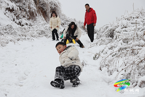 【新春走基層】松桃紅石林：雪景迎游客，歡樂過新春