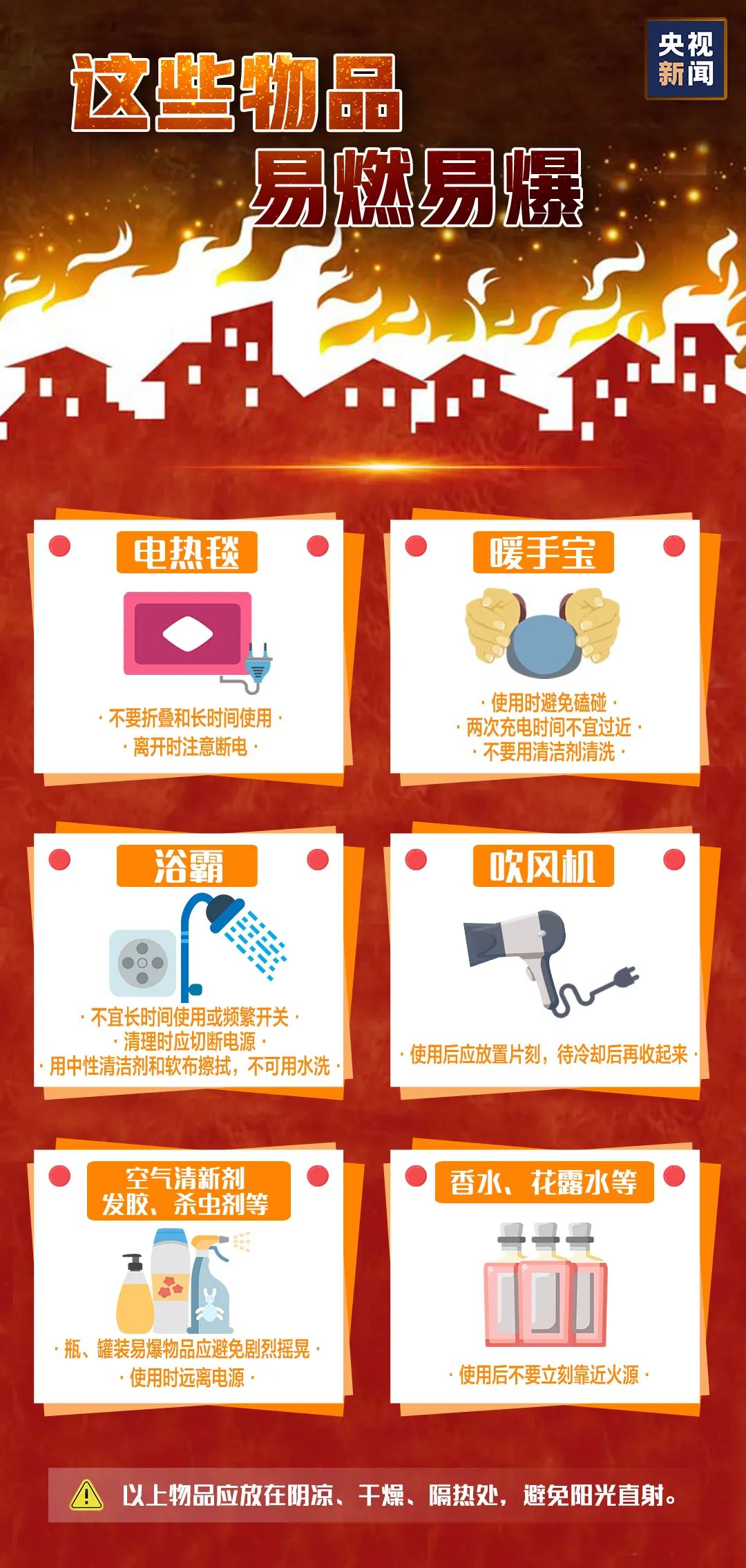 一圖讀懂這些消防安全知識