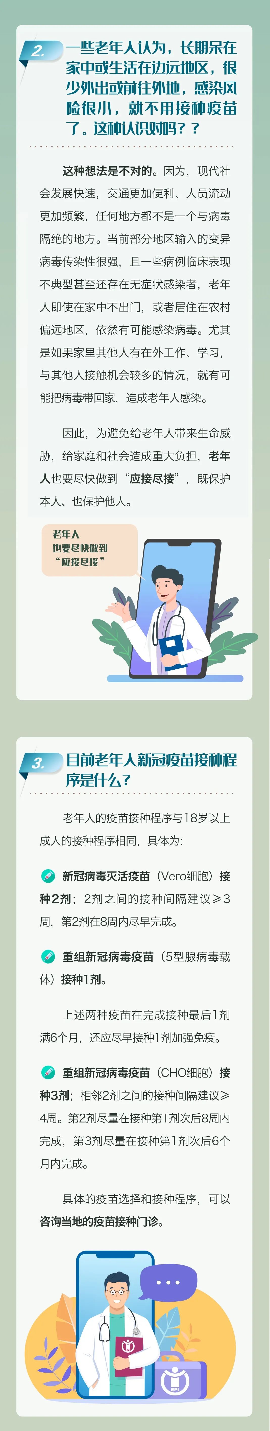 老年人新冠疫苗接種科普問答