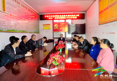 松桃檔案館到麥地村宣講全國“兩會”和新國發(fā)2號文件精神