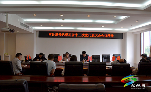 松桃審計局認真學(xué)習(xí)貫徹中國共產(chǎn)黨貴州省第十三次代表大會精神
