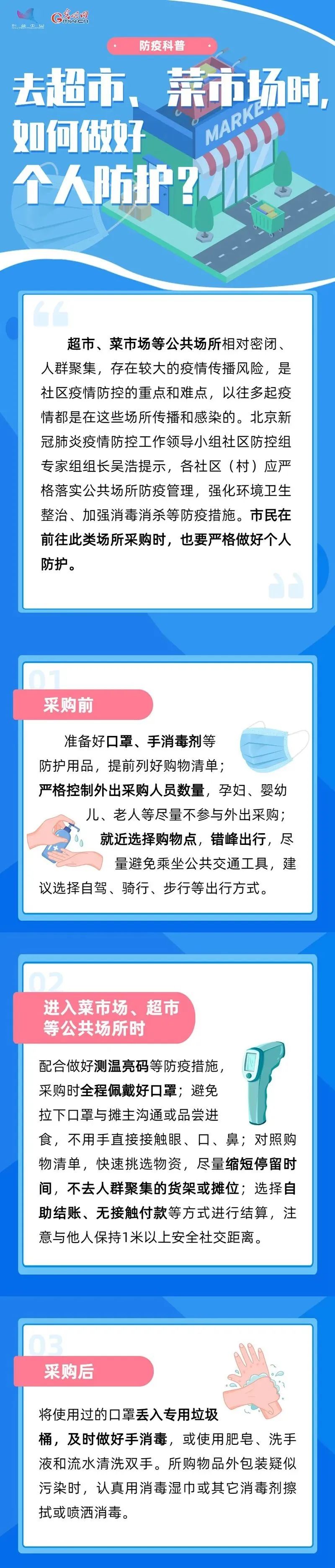 去超市、菜市場時(shí)，如何做好個(gè)人防護(hù)？