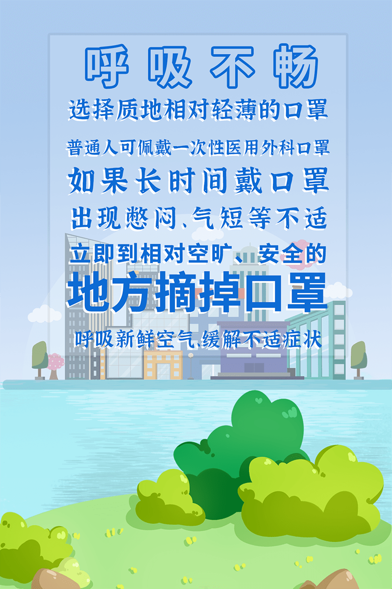 再熱也要正確佩戴口罩！